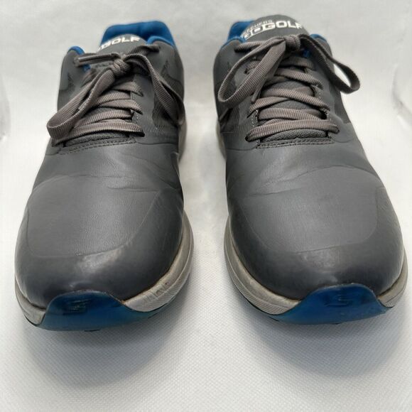 Skechers Go Golf Mens Max Golf Shoes Sneakers Size 8 Charcoal Blue Performance - Picture 2 of 12